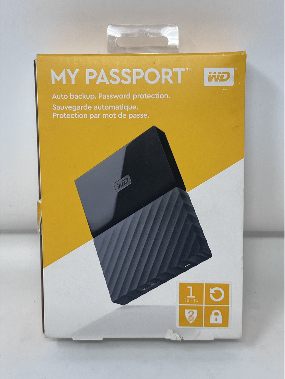 WD My Passport 1TB Portable External Hard Drive - Black